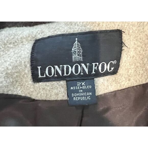 Wool Blend Coat with Hood Brown Oversized Casual Classic Warm‎ Outerwear - Picture 10 of 10